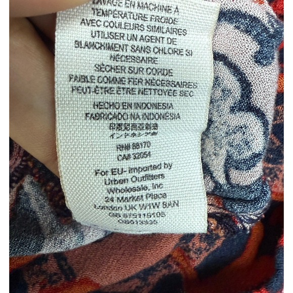 Free People Mini Dress Paisley Retro Print 60s Vibes Size 0 / XS Festival Summer - Picture 10 of 10